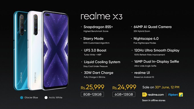 Realme X3 Pricing